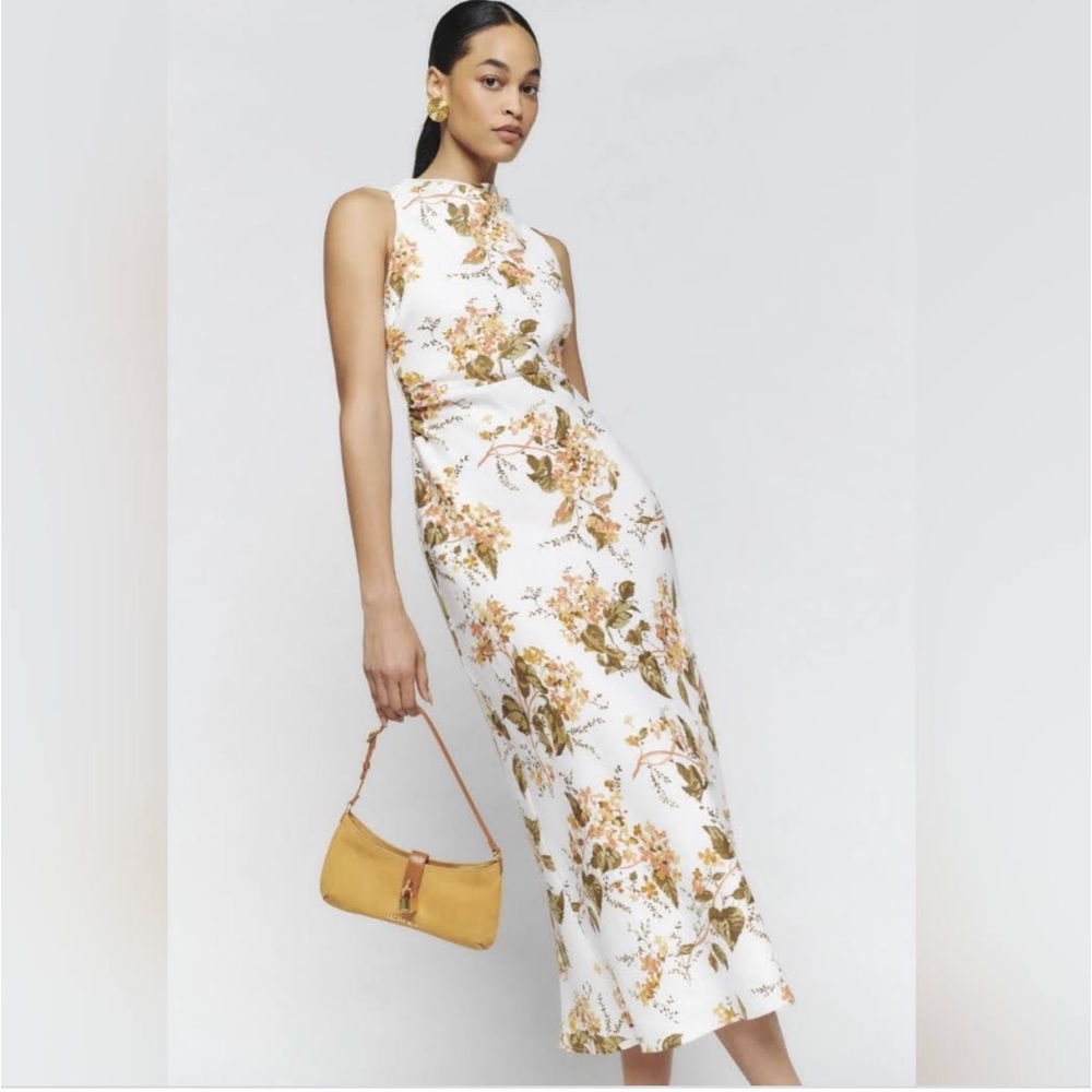 Reformation linen cassette dress